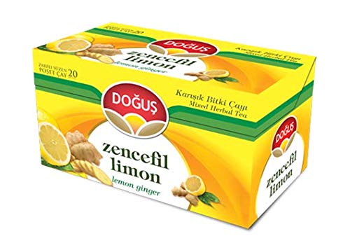 Dogus Herbata ziołowa, 20 saszetek, imbir i cytryna
