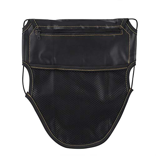 Bolsa organizadora para debajo del asiento de motocicleta y scooter GOTOTOP, PU Leather, color negro miniatura 1