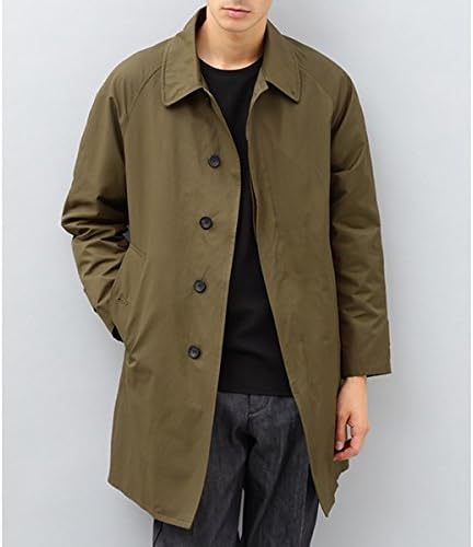 Amazon アダム エ ロペ メンズ Adam Et Rope ラグランステンカラーコート カーキ L コート ジャケット 通販