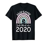 Photo Gallery awesome since 2020 retro 2nd birthday rainbow 2 years old maglietta Photo Gallery awesome since 2020 retro 2nd birthday rainbow 2 years old maglietta