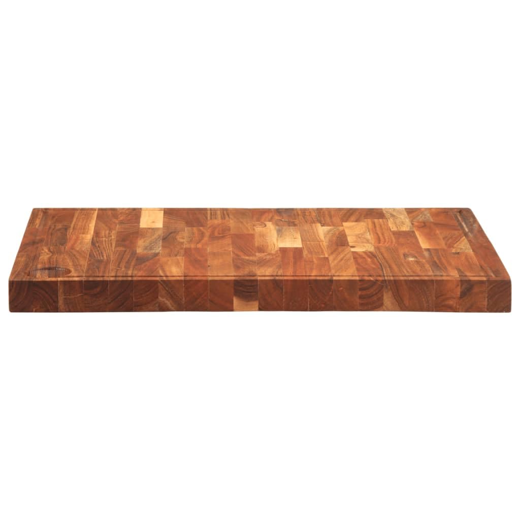 INLIFE Schneidebrett 60x42x4 cm Massivholz Akazie,Heim & Garten,Küche & Esszimmer,Küchenhelfer & -utensilien,Schneidebretter,Braun,9.05 KG,376055