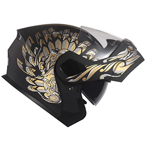 Kypara Motorcycle Dual Visor Flip Up Modular Full Face Helmet With Dot Certification Of Impressionism (Xl, Michael.matt) #TOP2