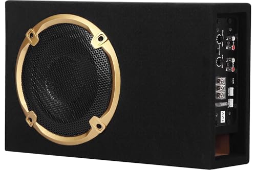 Image of 8 inch Underseat Active Box Enclosure for Cars with Inbuilt Amplifier 5500 Watts Peak Power