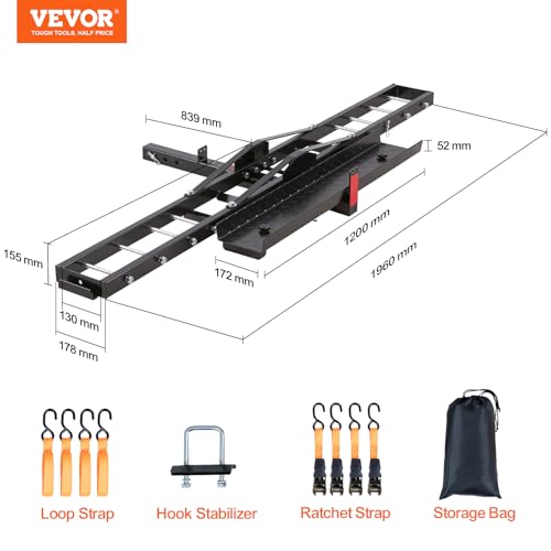 VEVOR Steel Motorcycle Hitch Carrier