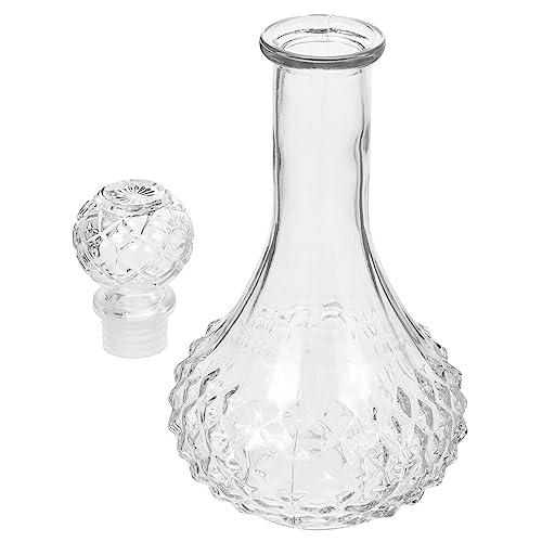 MAGICLULU Carafe à Vin Épaissie 500 Ml En Verre Transparent Multifonctionnel Pour Whisky Et Vin, Design Simple Et Long Col, Pour Maison, Hôtel Et Bar