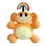Rainbow Monkey Plush,12' KND Rainbow Monkey Plushies Stuffed Animal Doll Toys,Kids Birthday Party Favor Preferred Gift for Holidays,Birthdays (Orange)