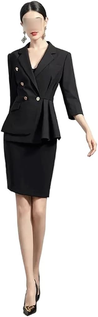 Career Dress Temperament Female High-end Workwear Formal Female Suits Design Sense Ruffled Suit Jacket Fall