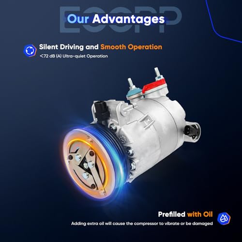 Image of ECCPP AC Compressor 2015-2017 for Land Rover Discovery Sport 2.0L | 2015-2016 for Land Rover Discovery V6 3.0L Fast Cooling AC Compressor with Clutch