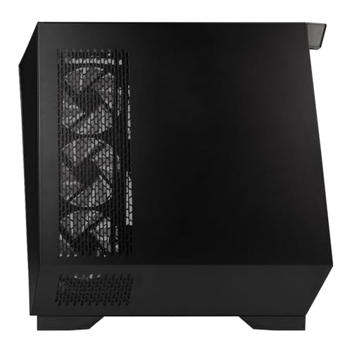 Gabinete para PC InWin Prism Mid Tower para juegos - Compatible con ATX y Mini-ITX - Vista panorámica ultra ancha - Soporta GPU hasta 435 mm - Incluye 4 ventiladores ARGB de 120 mm preinstalados (IW-CS-PRISMBLK-4VX120) miniatura 5