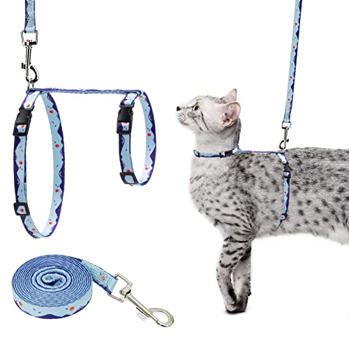 SCENEREAL Cat Harness and Leash Set - Pet Outdoor Walking Escape Proof, Adjustable cat Harness with Natural Scenery…