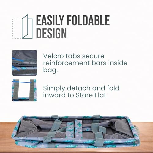 Image of Extra Large Utility Tote Bag - Oversized Collapsible Pool Beach Canvas Basket