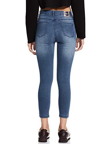 Image of Amazon Brand - INKAST Women's Mid Rise Cropped Length Stretchable Slim Fit Jeans
