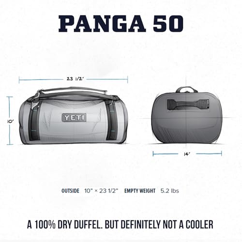 YETI Panga 50 Airtight Waterproof Submersible Duffel Bag, Firefly Yellow - Image 8