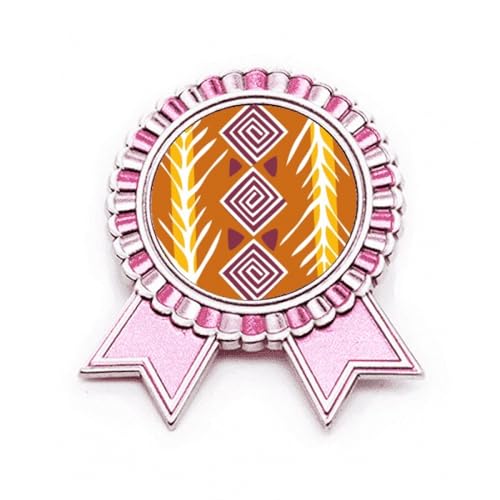 Broche totems mexicains métallique rose M : l'excellence du détail signé Brown Line