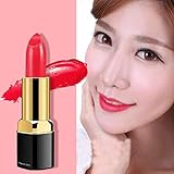 Gofodn Lápiz Labial Mujeres Encantadoras Moda Sexy 1 Lápiz Labial humectante Mate PCS Red Pack Trituradora De Carne Y Frutos (Hot Pink, Pink,Red,Watermelon Red, One Size)