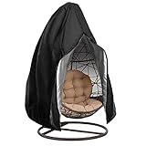 Hängesessel für den Außenbereich, mit Reißverschluss, Terrasse, Garten, Innenhof, Rattan, Rattan, Schaukelmöbel, wasserdicht, Schutz für Gartenstuhl, Outdoor, wasserdicht