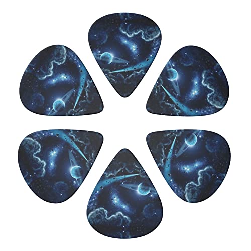 Moon Stars And Planets Lot de 6 médiators pour guitare acoustique, guitare électrique, basse, ukulélé – fins, moyens et… - Les Beatles, Paul McCartney, John Lennon, RIngo Starr, George Harrison Moon Stars And Planets Lot de 6 médiators pour guitare acoustique, guitare électrique, basse, ukulélé – fins, moyens et… – Image 5