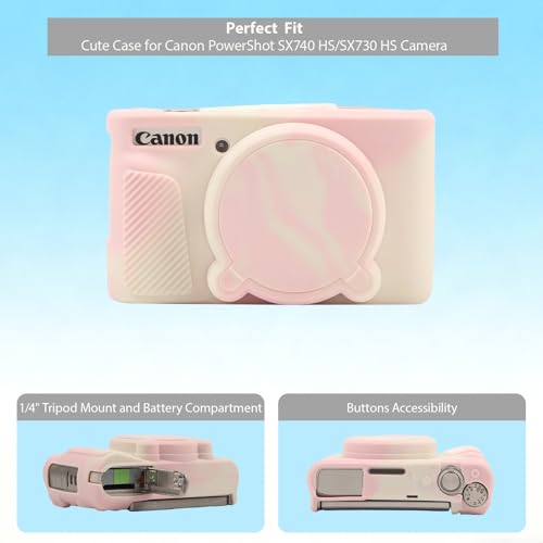 Funda silicona para cámara Canon PowerShot SX740 HS miniatura 2