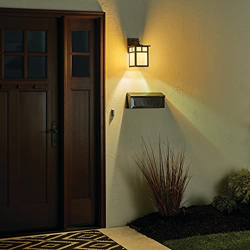 Kichler 9651Cv, Alameda Solid Brass Outdoor Wall Sconce Lighting, 100 Total Watts, Canyon View,11.5" Height #TOP6
