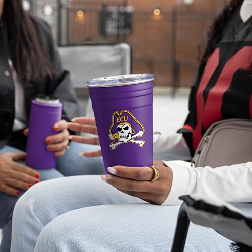 Image of Logo Brands NCAA 22 oz Stainless Steel Tailgate Cup -Double Wall Vacuum-Sealed Durable For Hot & Cold Drinks, Perfect for Gameday & Tailgating