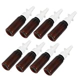 TOGEVAL 8 Stück 30 Ml Pet Reisesprühflaschen Tragbare Kleine Leere Sprühflaschen Aus Kunststoff Für Ätherische Öle Hautlotionen Nachfüllbare Reiseflaschen Mit Nasenspray Düse