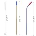 ALINK Colored Stainless Steel Straws with Silicone Tips, 10.5