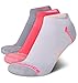 New Balance Women's 3 Pack Cushioned Moisture Wicking No Show Socks with Arch Support, Size Medium: 6-10, Grey Multi