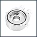 TUCKBOLD Universal Car Aluminum Alloy Oil Filter Cooler Sandwich Thread Plate Adapter Oil Cooler Kit Silver Tone M20x1.5 1/8 NPT Automotive Parts