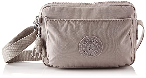 Kipling Abanu Crossbody Donna, Grigio, 7.5x20x13.5...
