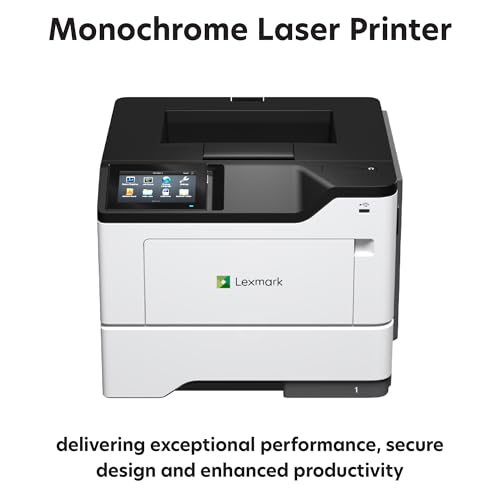 Image of Lexmark MS632dwe Monochrome Laser, Integrated Duplex (2-sided printing), Print Speed: Up to 50 ppm, 4.3-inch color touch screen, Energy Star, Recommended Monthly Page Volume: 2000-20000 pages(38S0500)