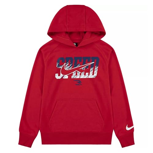 Sweat à capuche Nike 3Brand garçon rouge idéal pour le sport et l'école