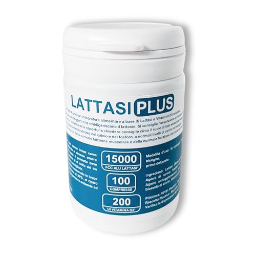 LATTASI PLUS - Compresse Lattasi con Vitamina D3, 100 Pezzi