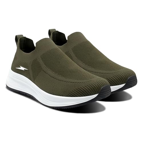 Image of BRUTON VELTO Men's Casual Sneakers | Lightweight EVA Sole | Breathable Mesh Slip-On Shoes | Comfortable Walking