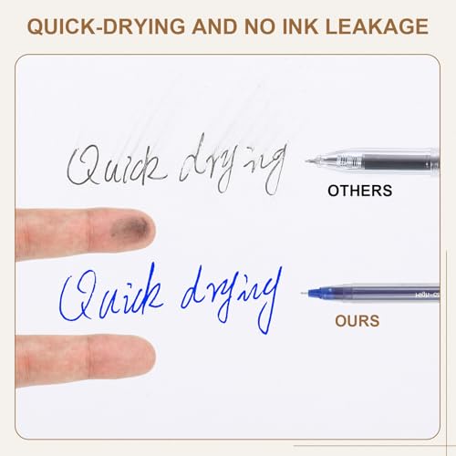 Bolígrafos gel 0.5 mm, pack 12 unidades tinta azul miniatura 3