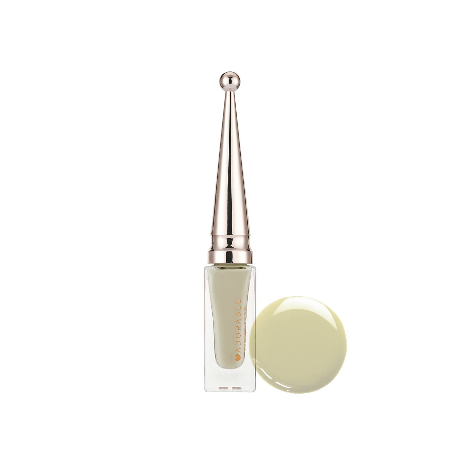 Water-based Halal Vegan-Certified Single Natural Nail Polish | Non-toxic Oxygen & Water Permeable Breathable | Low-Odor Cruelty-Free Green color Nail Polish (Olivenite, 0.24 fl oz)