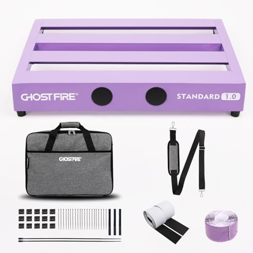 Ghost Fire Limited Edition Guitar Pedal Board Aluminum Alloy 2.6lb Effect Pedalboard 17'x12.5'x...