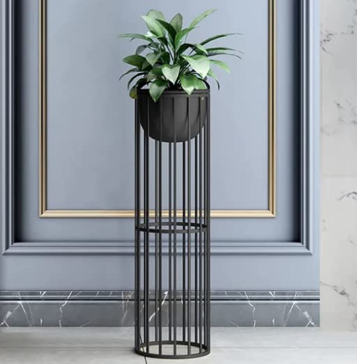 Image of Nu InventionModern Planter Plant Pot with Gold Stand for Indoor Metal (Gold)