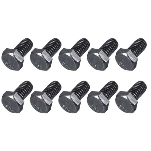 Image of METALLIXITY Hex Head Bolts (5 /16-18 x 1 /2 inch) 10Pcs, 304 Stainless Steel 18-8, Fully Threaded, External Hex Drive, Hex Head Screw Bolt, Black Oxide