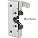 Universal Bear Jaw Car Door Latch, RH Steel, Upgrade for Hot Rods & Street Rods, Zinc Plated, Rod/Cable Release Compatible, Works with Steel & Fiberglass Doors, Standard/Suicide Installations