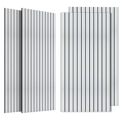 4 Pack Acoustic Wall Panels, Soundproof Panels with Simulated Wood Grain Finish, 47.2”x23.6” Decorative Acoustic Wall Panel for Office,Home Theater,Studio,Living Room, White Oak