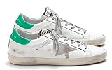 Hochwertiges Leder und Gummi. VCEGGDB Damen Casual Sneakers rutschfeste Cozy GGDB Leder Schuhe Low Top, Grün - grün - Größe: 36 EU