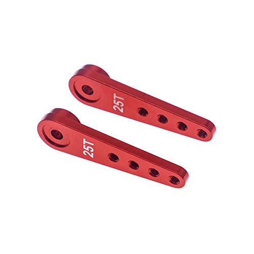 2pcs Aluminum 25T Steering Servo Arm Horn for 1/10 Redcat TRX4 Axial SCX01
