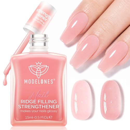 Modelones Nail Strengthener and Growth, Fall Pink Nail Polish Nail Hardener