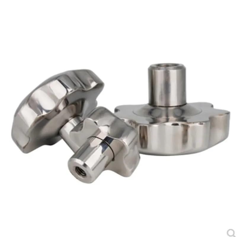 1pc M6 M8 M10 M12 In Acciaio Inox 304 Filettatura Femmina Manopola a Stella Maniglie A Forma di Stella Dadi di Serraggio Manopole Prugna volantino (Color : M8 head 42mm)