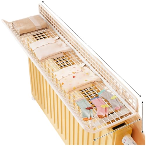 Étagère blanche de radiateur 60 cm sans perçage pour serviettes