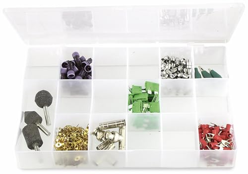 Sortimentkasten, 17 Fächer, transparent, 275x180x40 mm