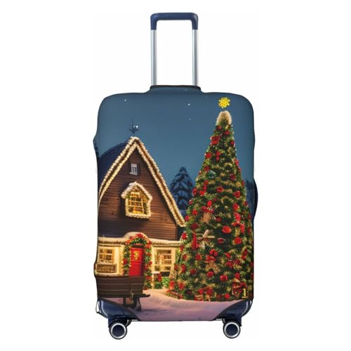 Christmas carnival village Luggage Covers For Suitcase Approved,Suitcase Cover Protector Fit 18-32 InchLuggage, Small