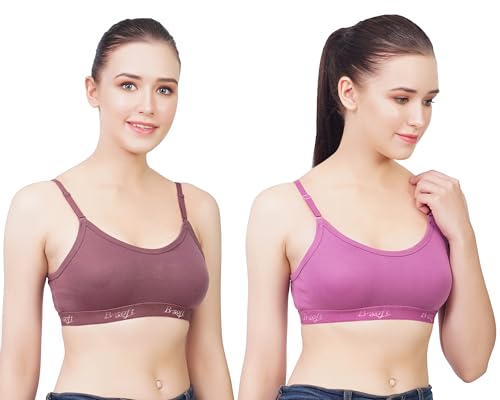 Image of Medium Impact Sports Bra for Women | Daily Use | Non-Wired | Non-Padded | Seamless Bra | Full Coverage | Suitable for Gym,Yoga,Workout