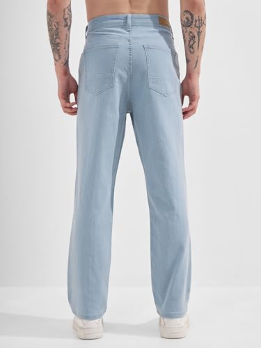 Image of Highlander Men Men's Straight Relaxed Fit Jeans | Stretchable | Everyday Comfort & Style| Jeans for Man|Premium Cotton Blend