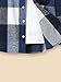 Ltvoo Boys Plaid Hooded Jacket Long Sleeve Casual Hoodies Coats Fashion Outerwear Button Jacket Spring Autumn Clothes for Kids 8-12 Years (8 Years)